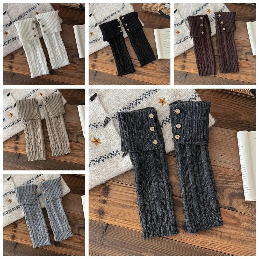 Jk Harajuku الأطفال تدفئة الساق بلون النمط الياباني محبوك غطاء للقدم عادية Kawaii لوليتا جوارب محبوكة سيدة