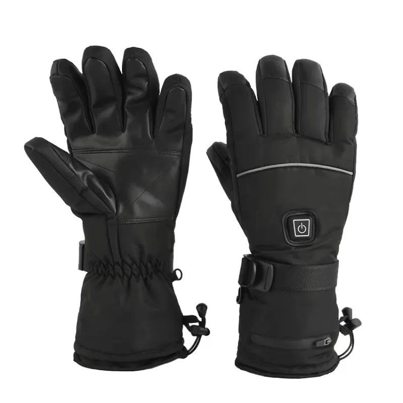 

Custom Logo High Quality Waterproof Touch Screen Winter Electric Heated Snow Skating Ski Sports Gloves With Battery