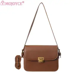 Women Fashion Shoulder Bag Large Capacity PU Leather Stylish Crossbody Bag Adjustable Strap Casual Satchel Bag Trendy Sling Bag