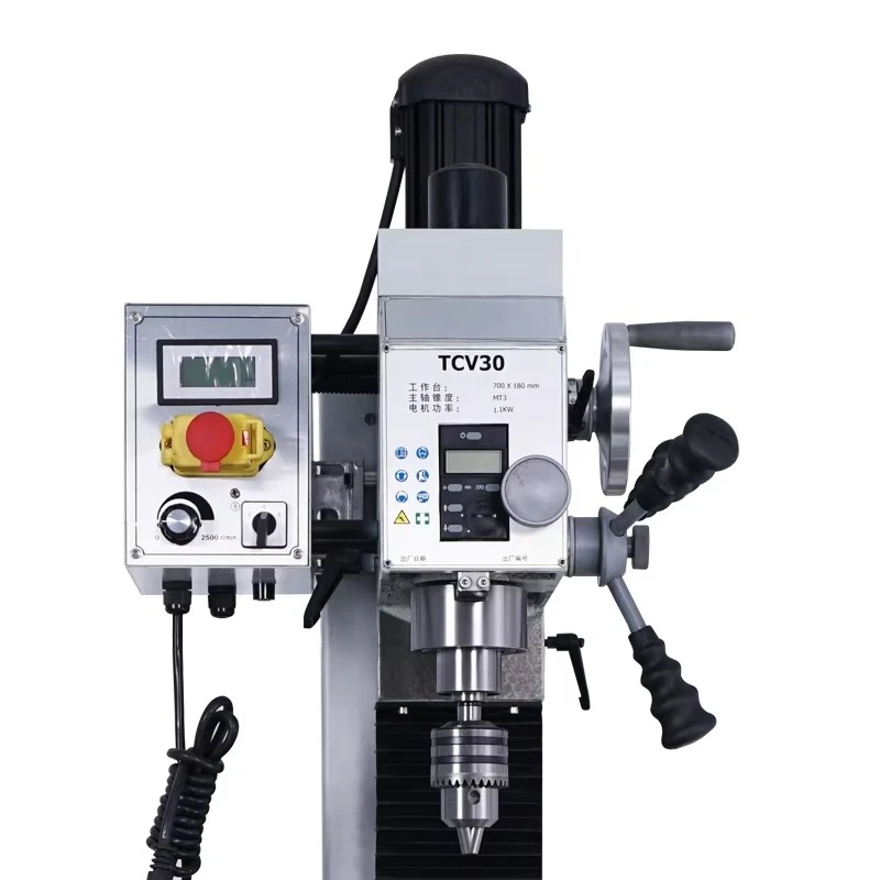 1.5마력 모터 파워 7x 27 미니 수직 수동 금속 밀링 드릴링 머신