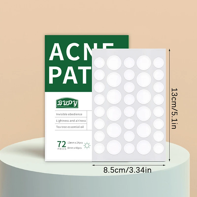 72 قطعة بقع حب الشباب غير مرئية مكافحة حب الشباب بقع الغروانية المائية البقع علامات المخفي إصلاح ملصق مقاوم للماء #6