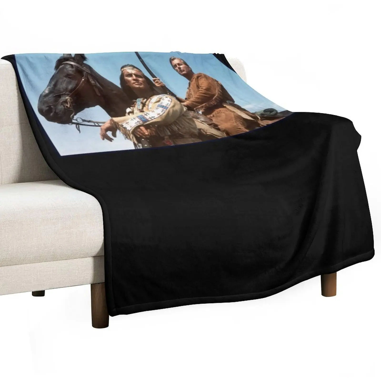 

winnetou and old shatterhand Classic T-Shirt Throw Blanket heavy to sleep Soft Summer Beddings Softest Blankets