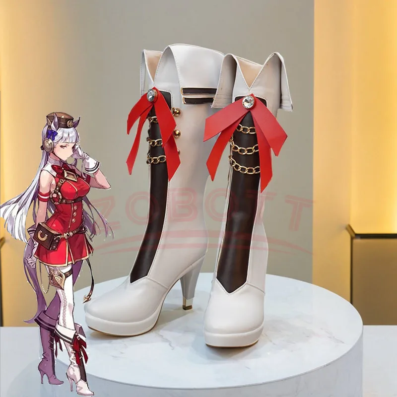 

Umamusume Pretty Derby URA Gold Ship Cosplay Shoes Boots Game Anime Halloween Christmas Party Cosplay Costume Accessories Boots
