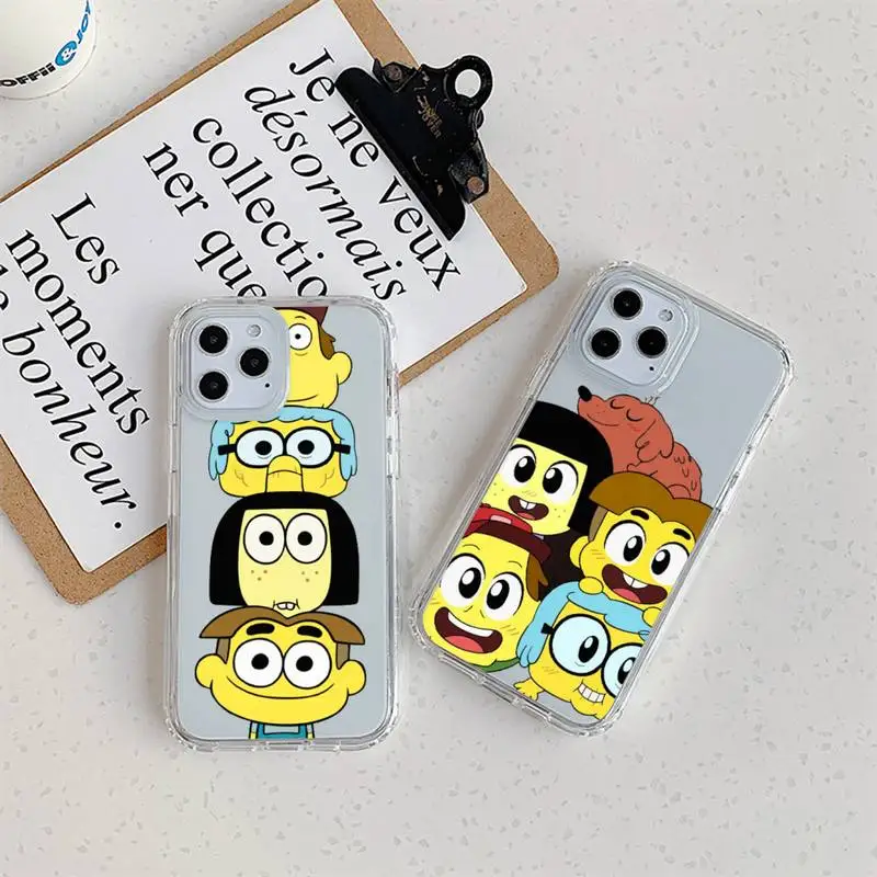 Cartoon Big City Greens Phone Case For iPhone 11 12 Mini 13 14 Pro XS Max X 8 7 6s Plus 5 SE XR Transparent Shell