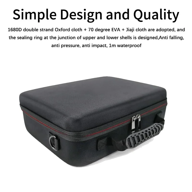 OEM ODM Factory Custom Logo Hard-Shell with Lining Inside EVA Tool Box Zipper Waterproof EVA Drone Storage Box for Travel Use
