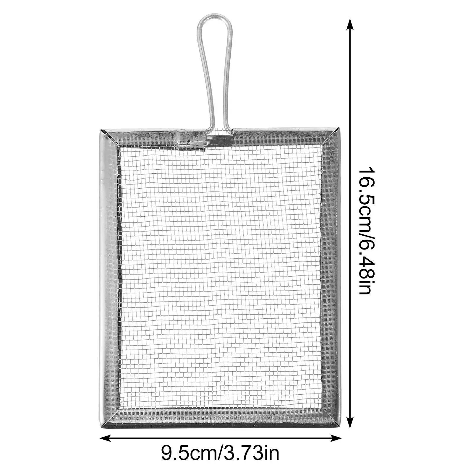 2Pcs Square Stainless Steel Mud Filter Screen Clay Sieve Strainer Mesh Pottery Filtering Tool Shape Filter Net Reusable