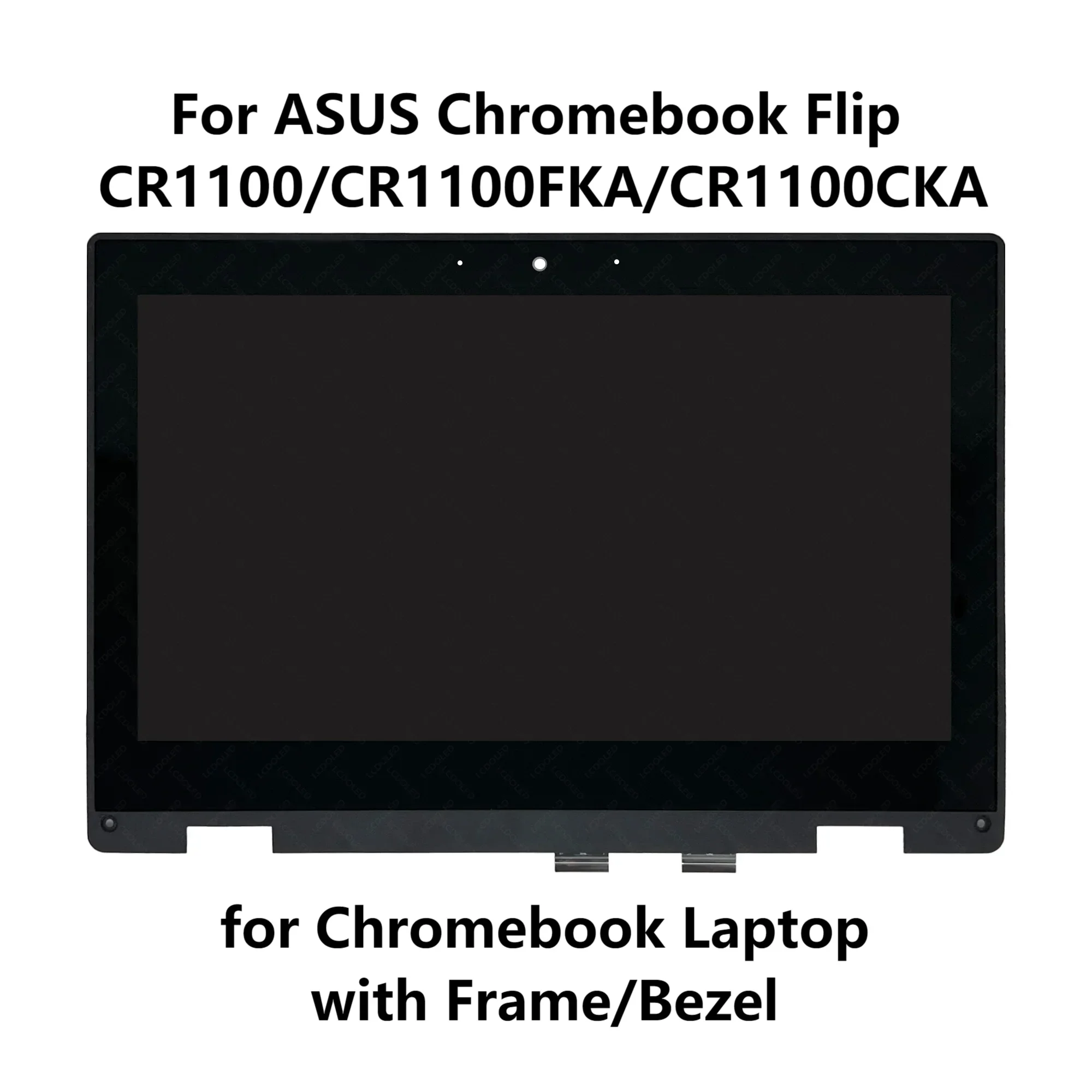 11.6'' HD for ASUS Chromebook Flip CR1 CR1100FKA-YZ182T IPS LCD Display Touch Screen Matrix Assembly with Frame 1366X768 30Pins