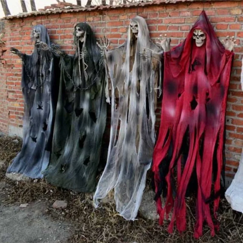 scary-toy-halloween-arrangement-props-ghost-door-curtain-skull-hanging-venue-decoration-glowing-sound