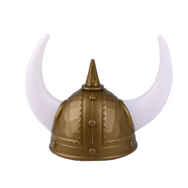 Sombrero de cuerno de toro pirata Vikingo, sombrero de Guerrero romano antiguo, sombrero de samurái, casco de guerrero, accesorios de rendimiento de fiesta de Cosplay de vacaciones y graduación