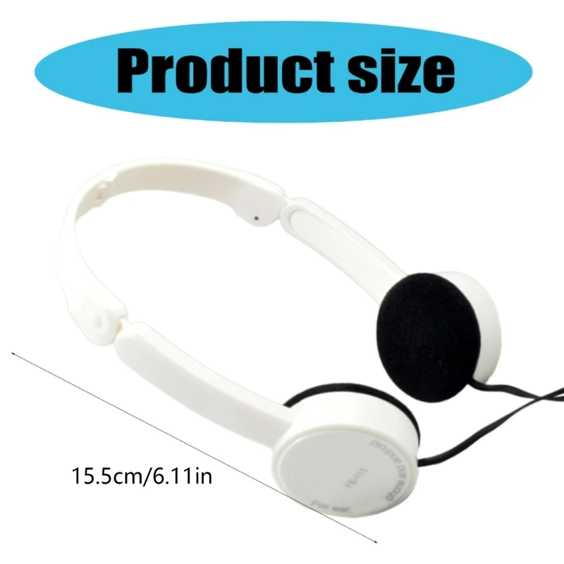 Kinder-Kopfhörer, faltbar, Stereo, 3,5 mm, kabelgebundenes On-Ear-Headset für Jungen/Mädchen/Laptop