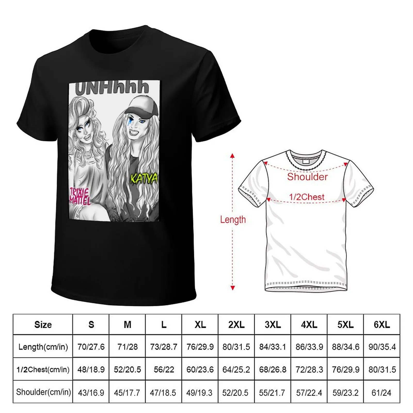 UNHhhh Katya Trixie T-Shirt Urban Style Print T-Shirt