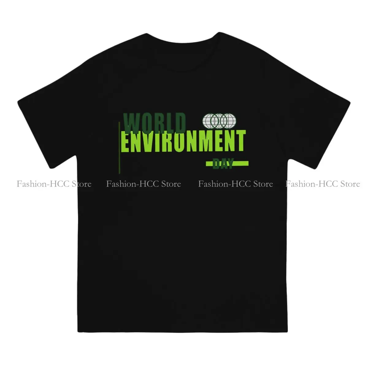 World Environment Day  Embracing A Green Future Harajuku Polyester TShirt Environmental Protection and Technology T Shirt Men