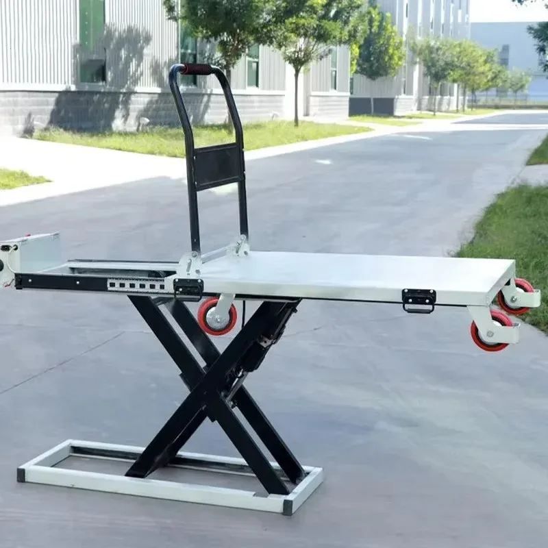 

【Best-selling】 Portable Trolley Scissor Type Small Lift Flatbed Electric Hydraulic Lift Cargo Handling Artifact Lifting Platform