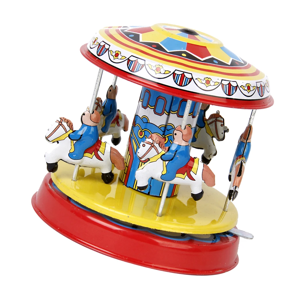 Vintage Style Horse Carousel Fairground Round Classic Gift