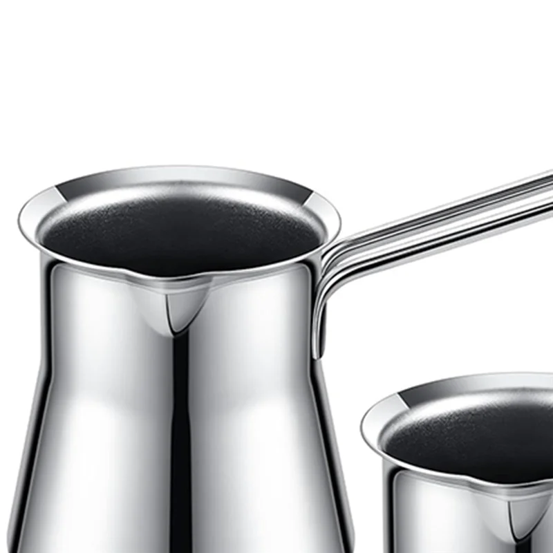 

DHDL 2 Pieces Turkish Coffee Pot 15Oz Chai Pot Arabic Pot Briki Greek Coffee Pot Milk Butter Honey Chocolate Melt Warmer Pot