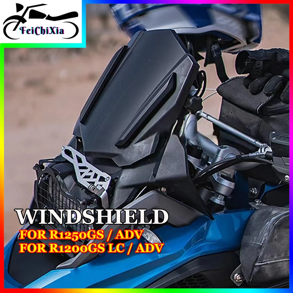 

New Motorcycle Windshield Black Windscreen Wind Deflector For BMW R1250GS ADV R1200GS LC Adventure R 1250 GS R 1200 GS LC