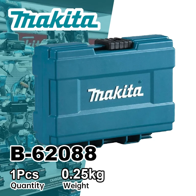 Кейс для инструментов Makita B-62088: большой модульный органайзер для насадок и бит, водонепроницаемый (IPX4), пустой пластиковый кейс для хранения мини-аксессуаров