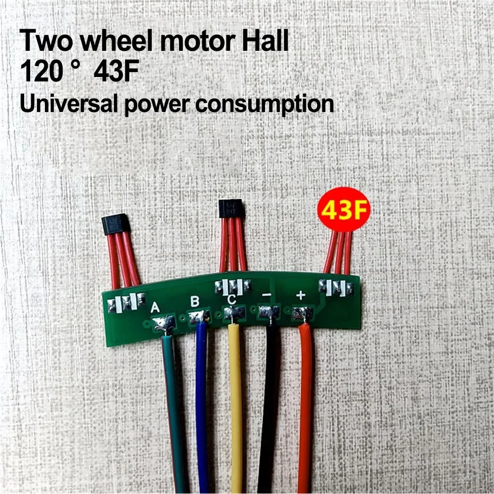 

New High Quality Ebike Hall Hall PCB Two-wheeled Motor With Wire 120° 43F Ebike Motor Sensor Electric Bike Part