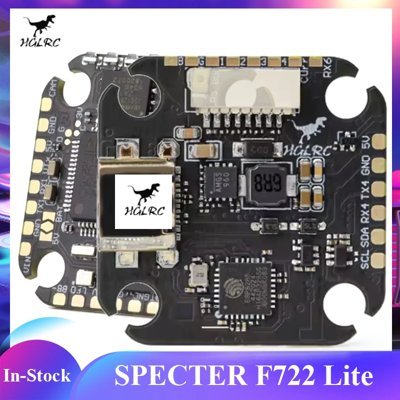 

HGLRC SPECTER F722 Lite Flight Controller Ruggedized Lightweight Design for STEM Education & Hobbyist Drones​