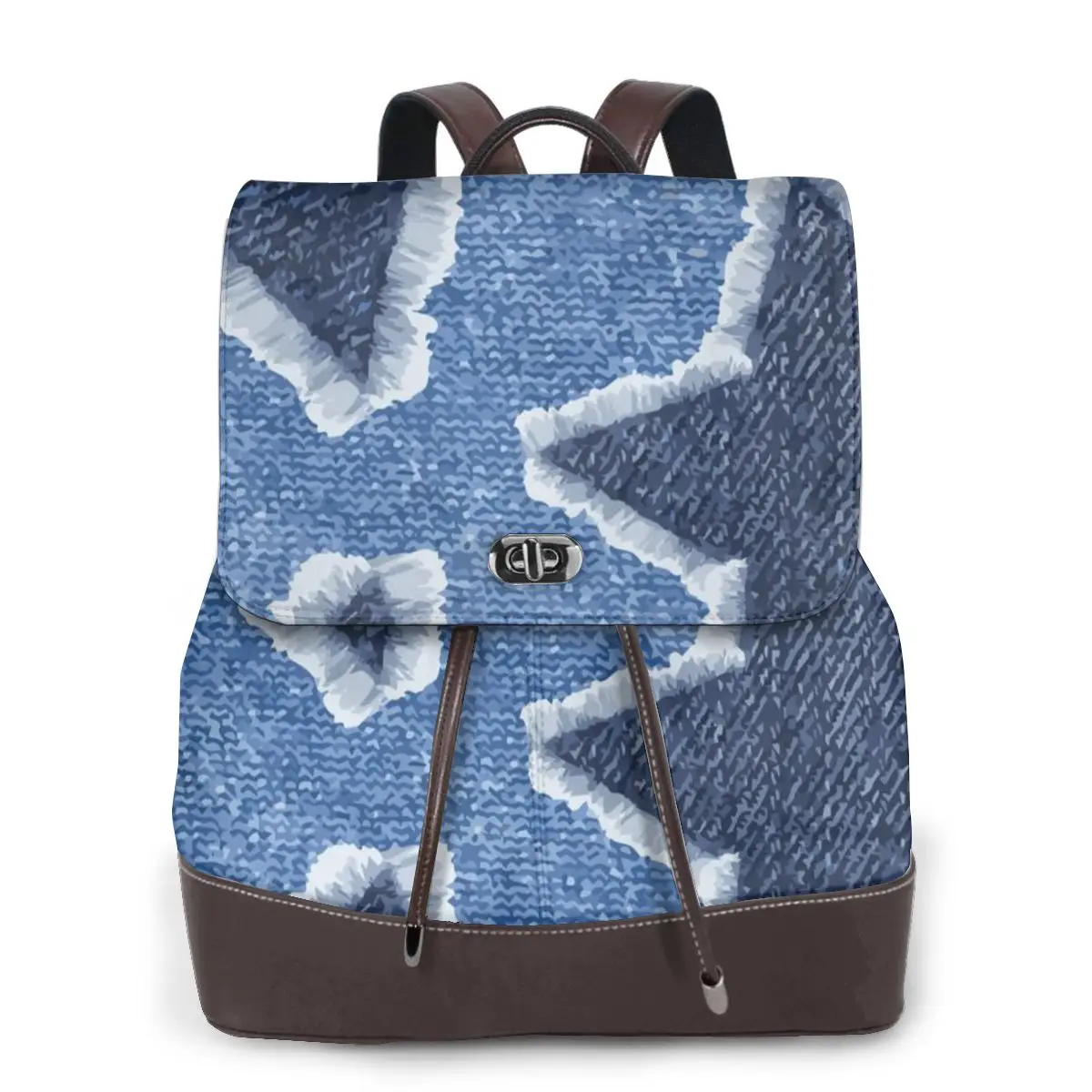 Borsa da scuola in pelle Casual con stampa artistica a stella multifunzione da donna nuova per borsa a tracolla da viaggio moda per ragazze