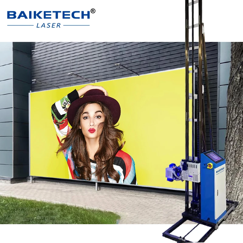 

High-Speed Robotic 3D Wall Printer on Wheels - Black Industrial Cement Spray Machine for Building Automation
