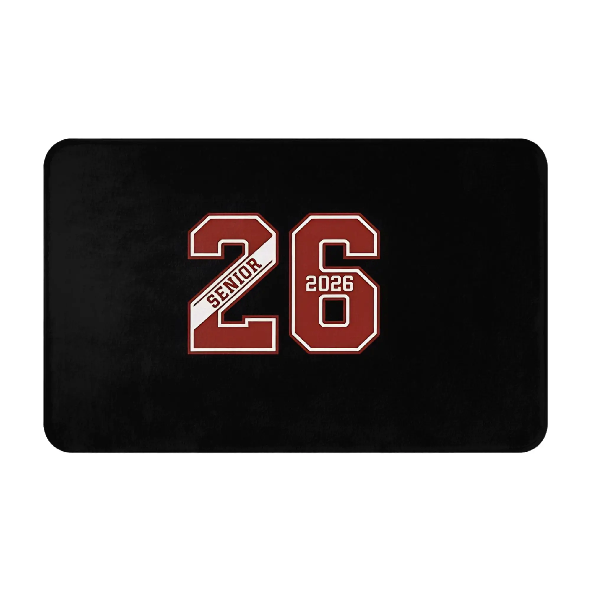 MAROON LETTERMAN STYLE SENIOR Decorations Bedroom Mat class of 2026 Doormat Living Room Carpet Entrance Door Rug Home Decoration
