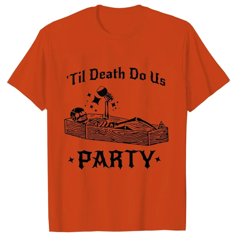 Divertente sposa o Die t-Shirt Halloween addio al nubilato camicia fino alla morte Do Us Party Tops addio al nubilato Matching Team Bride Tees