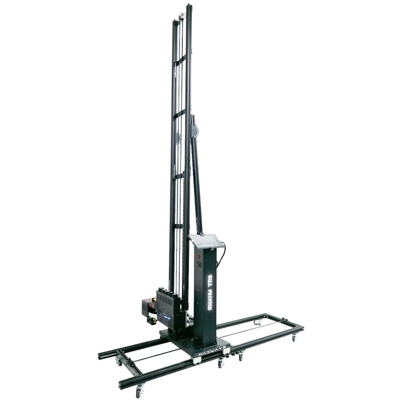 Maxwave AI 4K Wheeled Wall Printer PVC Cellphone Control Automatic Splitting/Positioning Images Unlimited Length/Width no belt i