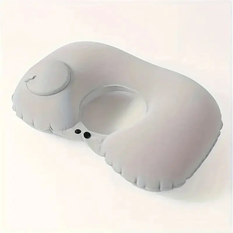 (1pc)Inflatable Pillow Travel TPU Pressed U-shaped Pillow Outdoor Travel Portable Neck Protection Pillow