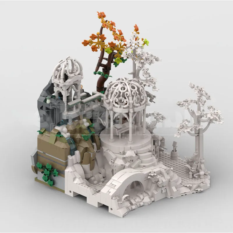 Nuovi blocchi MOC, modelli di costruzione, prodotti di espansione Rivendell, giocattoli modulari per bambini, regali, set di assemblaggio fai-da-te