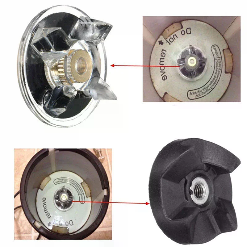 For Magic Bullet Spare Parts 3 Plastic Gear Base & 2 Rubber Gear Replacement Set