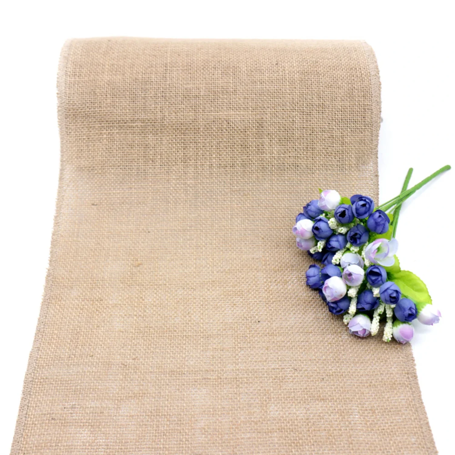 Beautiful Rustic Country Elegance: Natural Khaki Jute Burlap Linen Table Runner - Stylish Wedding Decor - Stunning Party Chair D