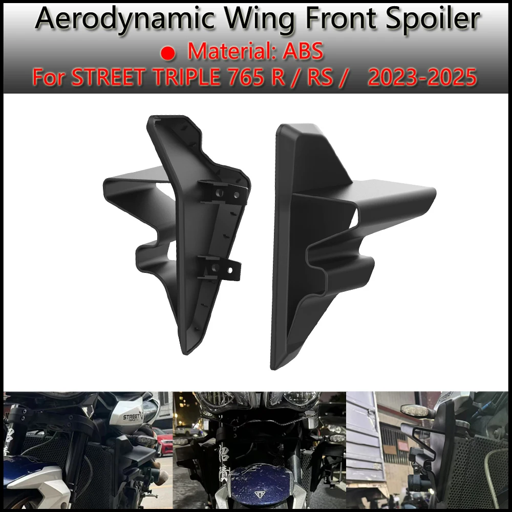 

For Triumph Street Triple 765 R RS 2023-2025 Aerodynamic accessories Spoiler Side Fairing Wing Motocycle Frame cover fairing