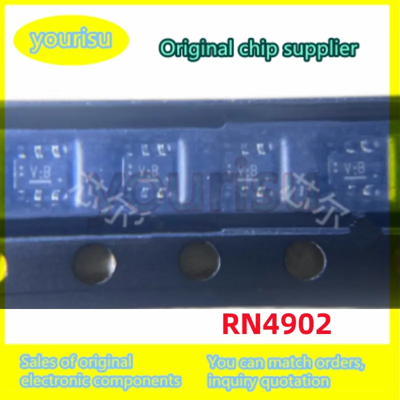 10Pcs/Lot New Original RN4902 SOT363 Printed VB VB Chip PNP50V Transistor RN402,LF