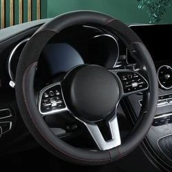 Car Steering Wheel Cover,14.5-15 Inch Universal Microfiber Leather Covers Breathable Anti-Slip Odorless Steering Wheel Cover