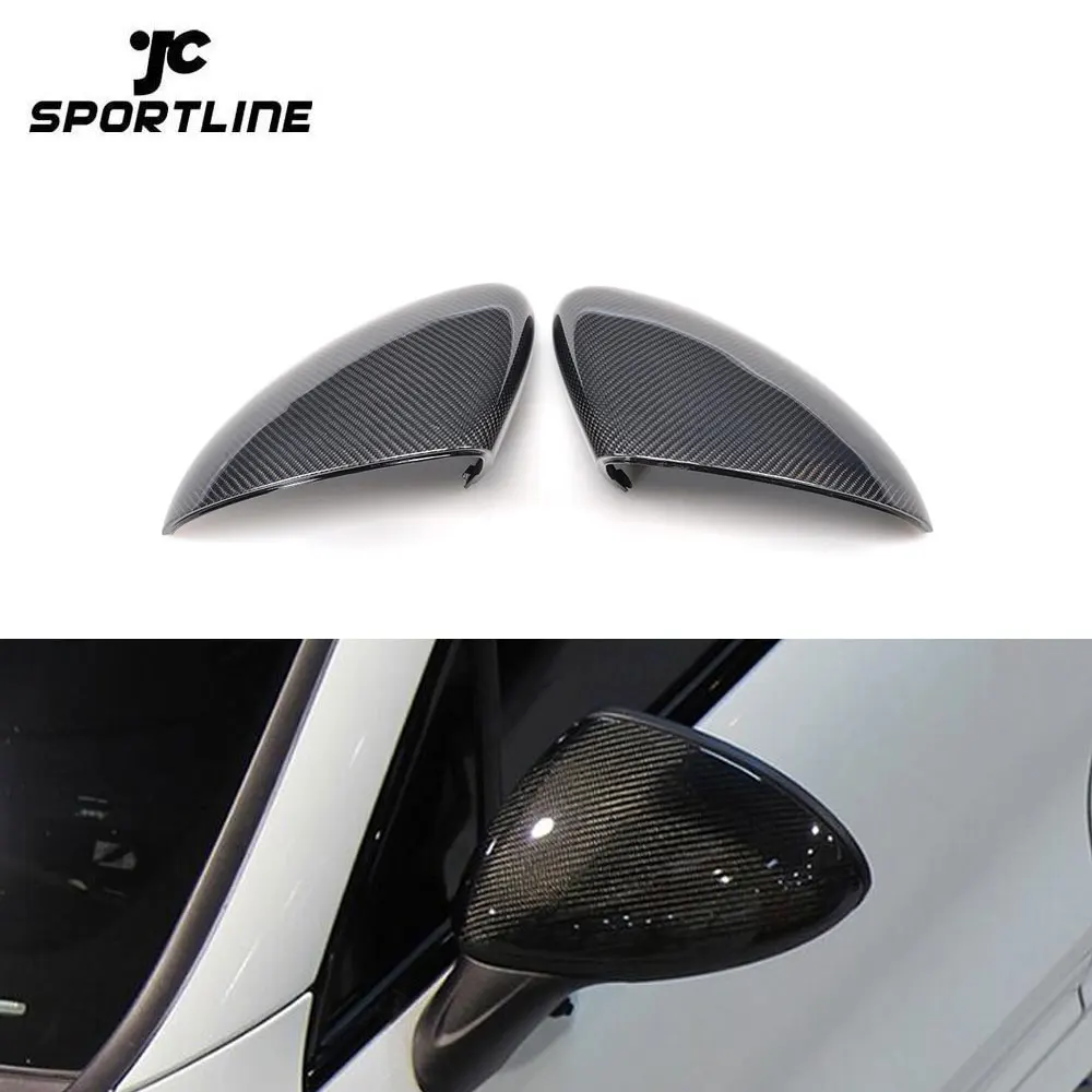 

Direct Replacement Carbon Front Side Car Door Mirror Covering For Porsche Cayenn E 958