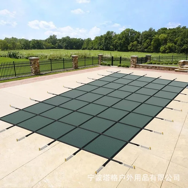 Custom PP Mesh Inground Swimming Pool Winter Safety Cover Pool Cover