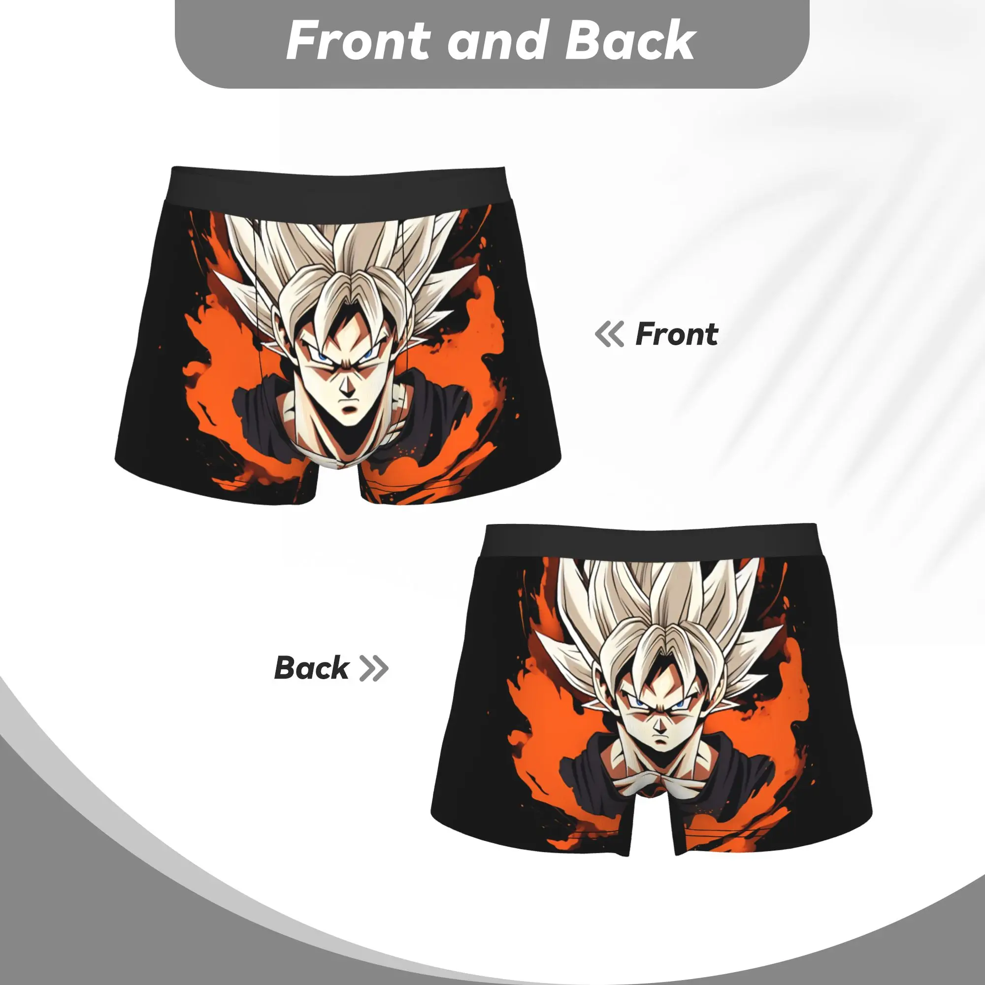 Legendary Fighter Anime Inspired Design  Bandai DRAGON BALL Underpants Homme Panties Man Underwear Ventilate Shorts Boxer Briefs view 4
