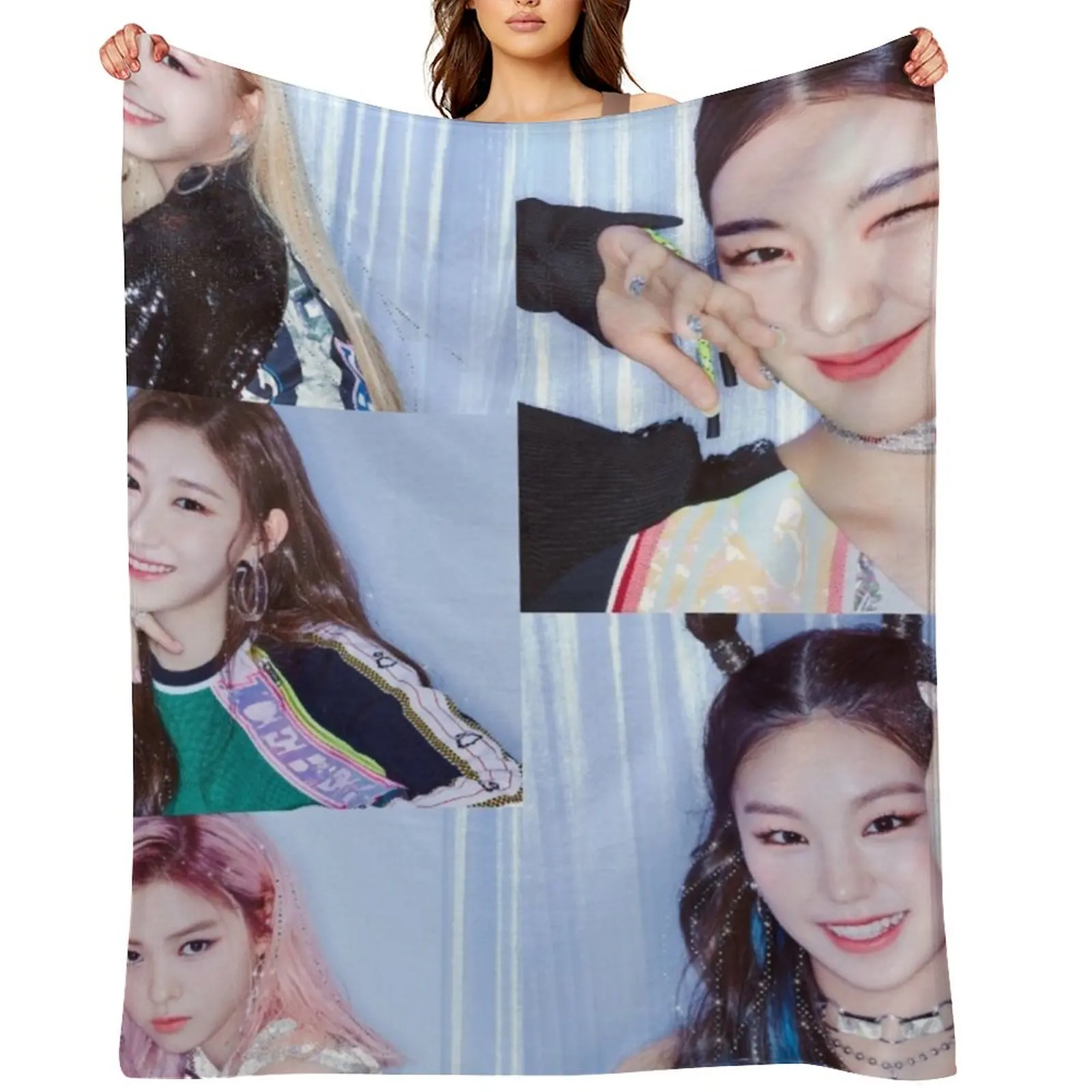 Itzy Throw Blanket Flannels Furrys Multi-Purpose Sofa Blankets