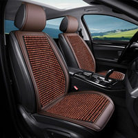 Summer Cool  Breathable Wooden Bead Square Seats Cover Four Seasons Universal Car Seat Cover Non-slip Free Tie Car Seat Cushion