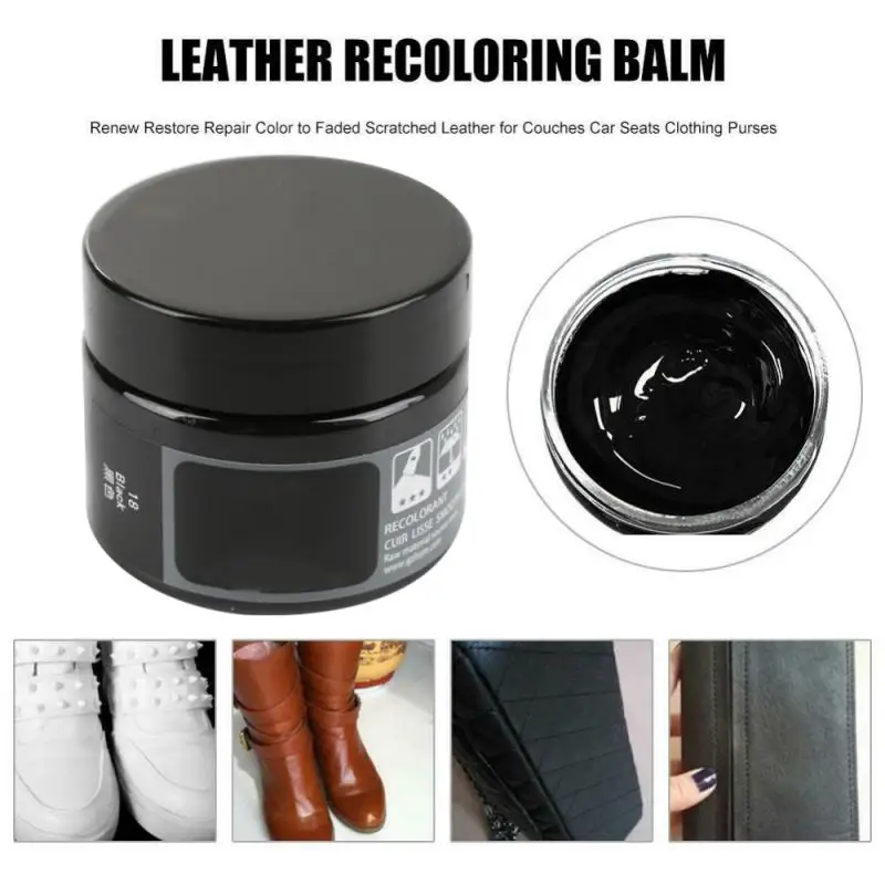 

Cream Style Leather Repair Kit Car Seat Color Restoration Tool Fix Scratch Crack Rips Recoloring Shoes Clothes Sofa Scrach Set