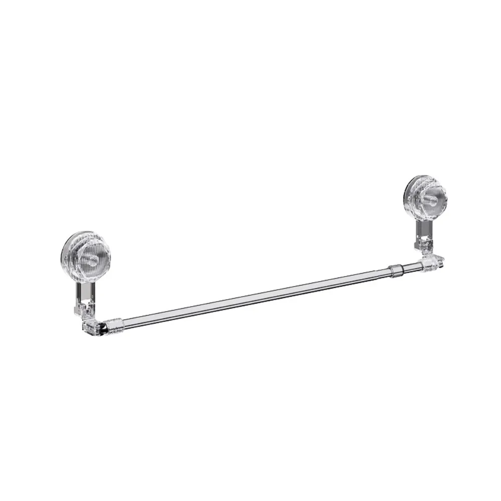 

Wall Mounted Bathroom Towel Rack Adjustable Detachable Towel Hanger Folding Storage Freely Extendable Suction Cup Towel Rack