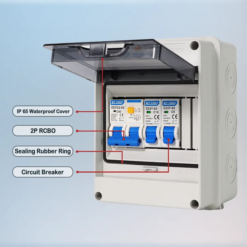 IP65 waterproof weatherproof circuit distribution box