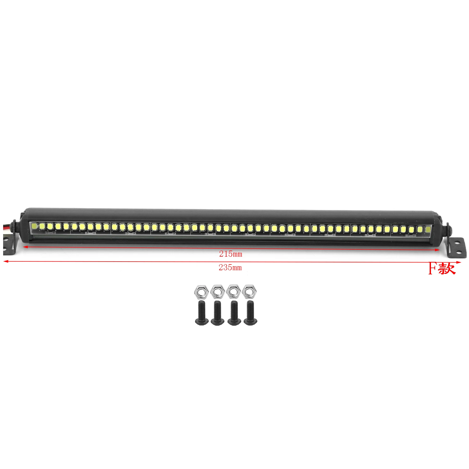 55–21 mm hochhelle LED-Lichtleiste für RC Crawler TRX4 SCX10 Slash, wasserdichte Dachlampen-Upgrade-Teile – Detail 9