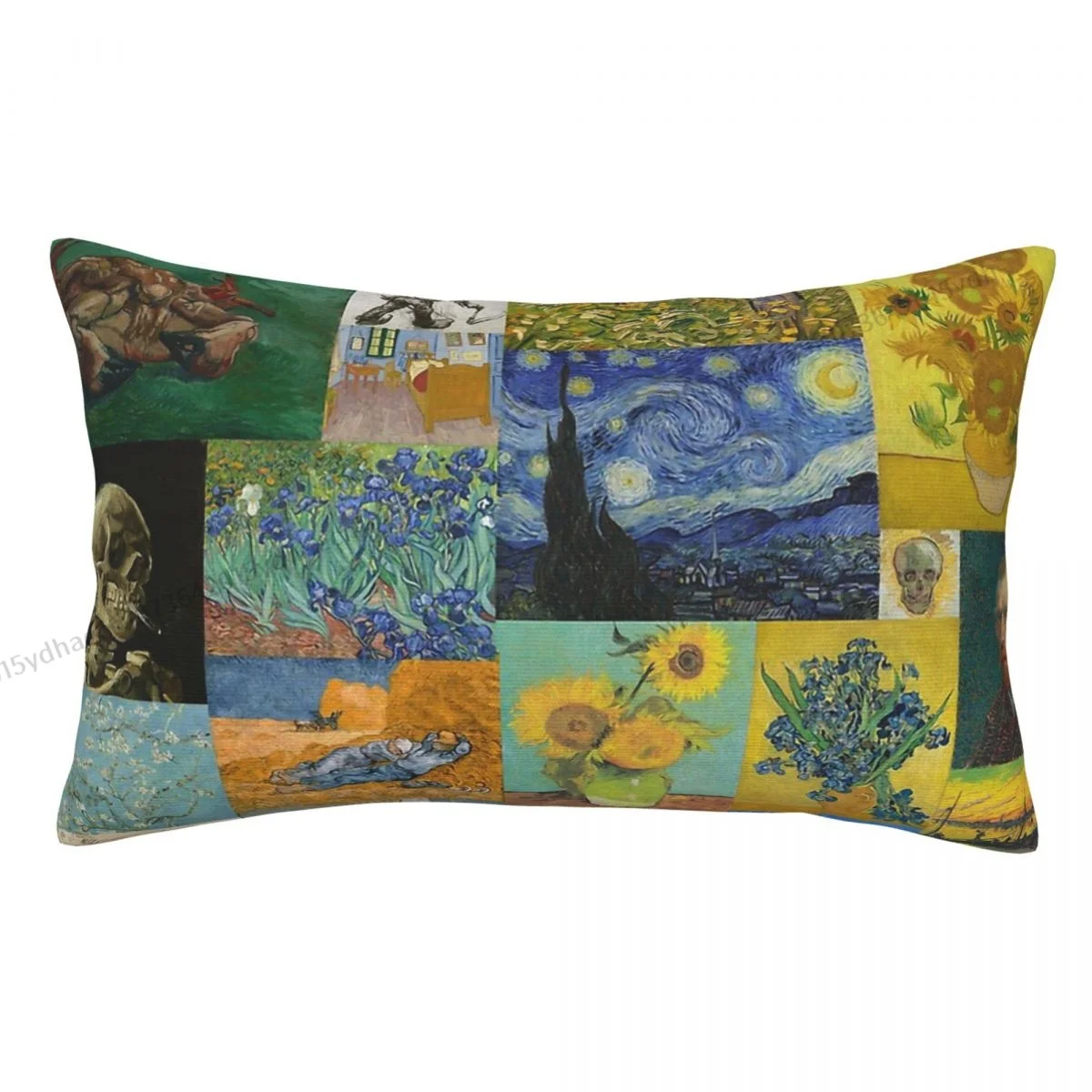 Collage Hug Pillowcase Vincent Van Gogh Painter Backpack Cojines Livingroom Printed Office Pillow Covers Decorative