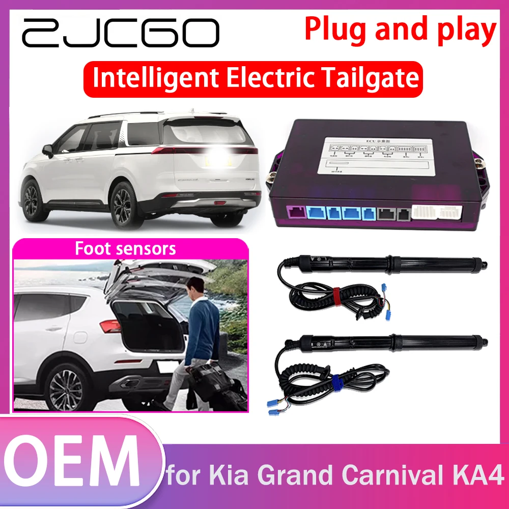 

ZJCGO Electric Tailgate Lift Drive Trunk Opening Tail Gate Lift Soft Close for Kia Grand Carnival KA4 2020~2024