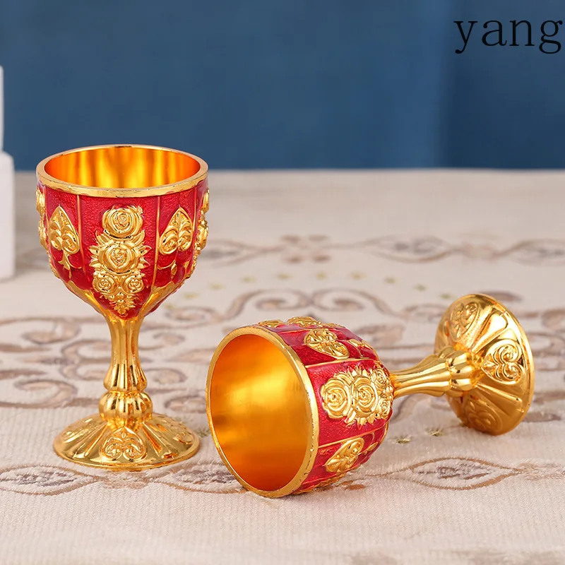 LMM household Baijiu cup one cup retro high-value anti-drop cocktail cup ornament