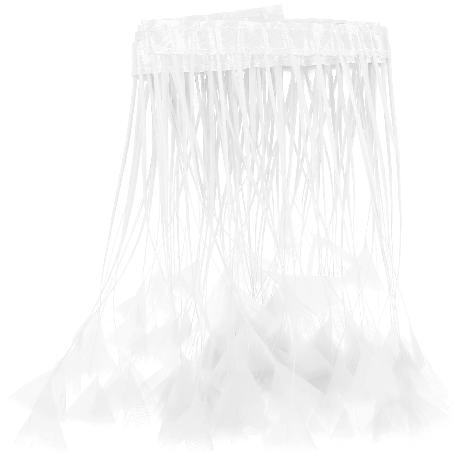 

Cuttable Dress Household Tassel Sewing Supply For Diy Decorative Craft Soft Durable Lining Material Elegant Headwear Fabric