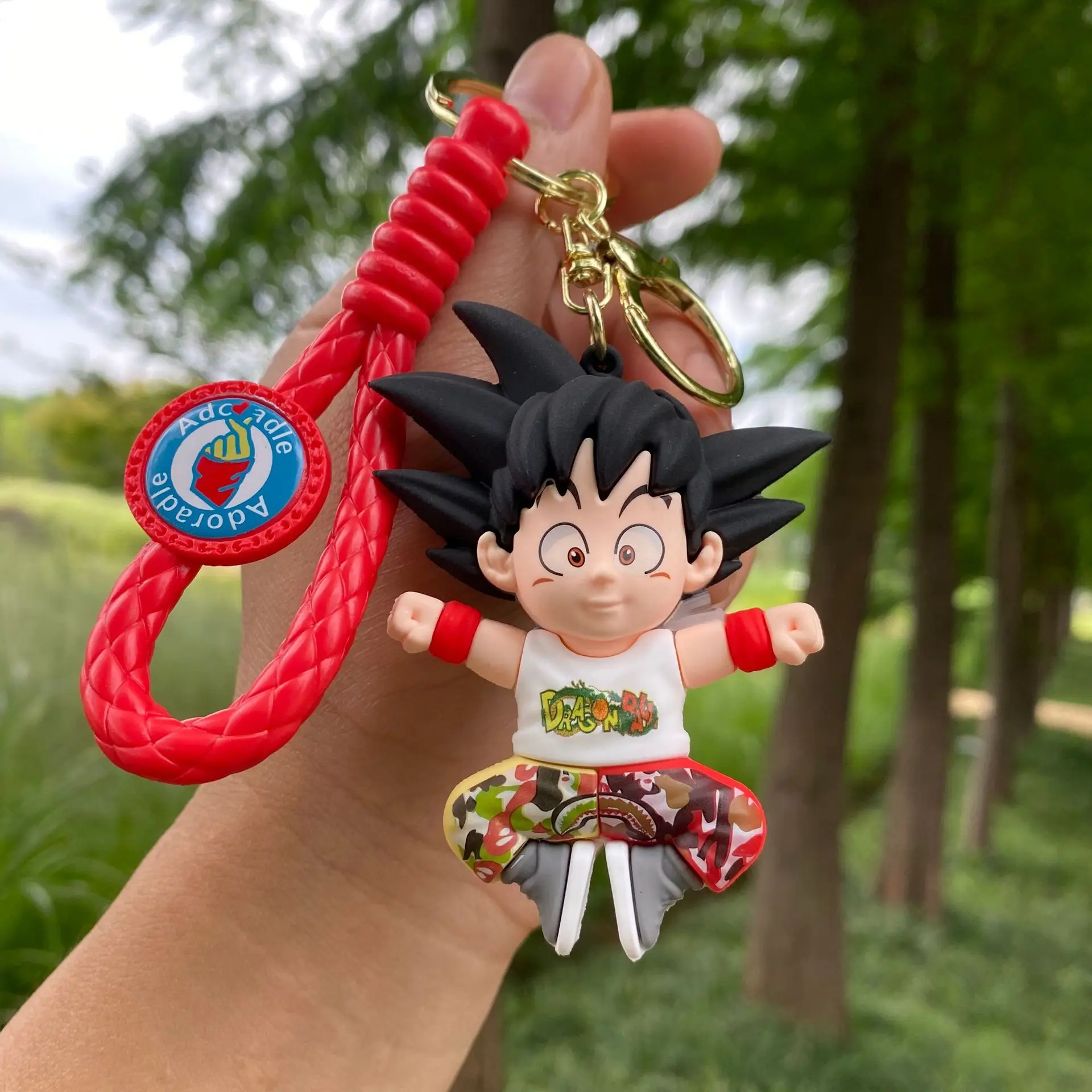 Anime Dragon Ball Vegeta Keychain Cartoon Torankusu Son Goku Key Ring Action Figures Car Bag Pendant Decor Accessories Kids Gift