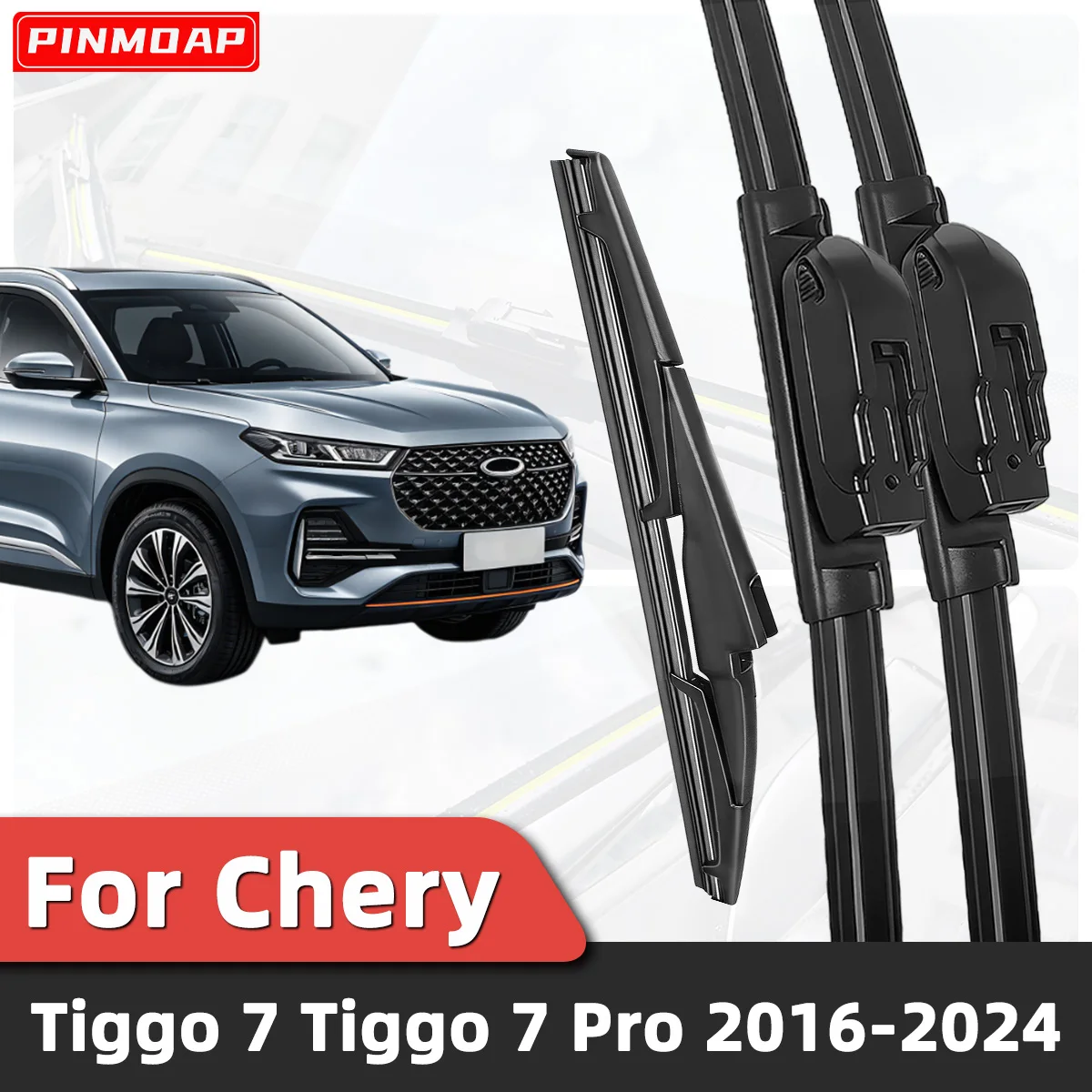 3 Stück Auto-Scheibenwischer Geeignet für Chery Tiggo 7 Tiggo 7 Pro 2016-2024 Auto-Windschutzscheiben-Zubehör 2023 2022 2021 2020
